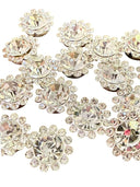 Crystal Floral Accent Gems – Decorative Finishing Embellishments (50 pieces) - Decoupage Central