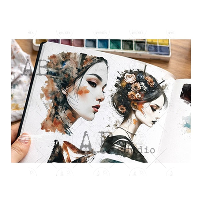 AB Studios Creative Collage Book journaling/cardmaking/crafting 49pages/100 elements