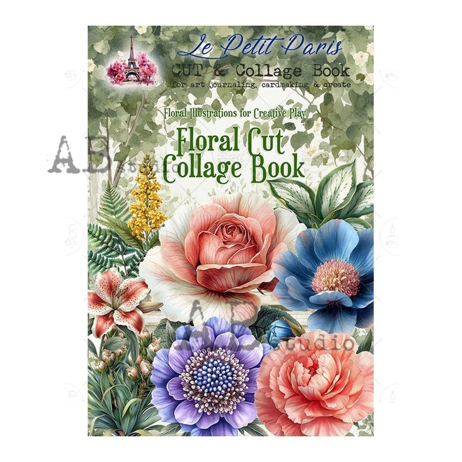 AB Studios FLORAL Collage Book journaling/cardmaking/crafting 50pages /over 230 flowers