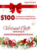 Decoupage Central Christmas Gift Card - Decoupage Central