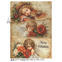 A4 AB AB 7326 Christmas Angels and Fawn