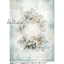 A4 AB Studio 7639 Vintage Floral Frame