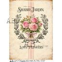A4 AB Studio 7695 Vintage Rose Crest