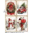 A4 Holiday Homestead AB Studios Rice Paper 8047