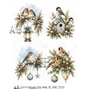 A4 AB 8062 Holiday Robin Quad