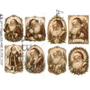 A4 AB 8078 Just Santa being Santa Rice Paper