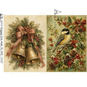 A4 AB 8184 Chickadee and Christmas Bells