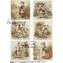 A4 AB 8196  Autumn Farm Friends