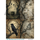 A4 Midnight Hollow Milky Valley Rice Paper ID 1340