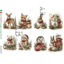A4 Carte Italiano 1094 Woodland Christmas Friends