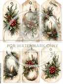 DIGITAL COLLECTION: The Christmas Tag Collection : 42 gift tags! Instant Download - Decoupage Central