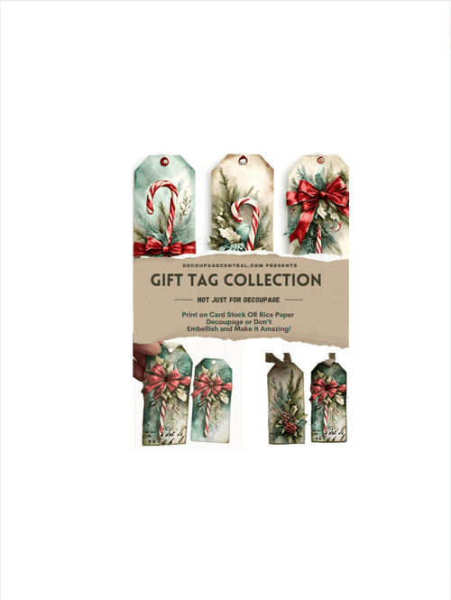 DIGITAL COLLECTION: The Christmas Tag Collection : 42 gift tags! Instant Download - Decoupage Central