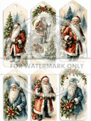 DIGITAL COLLECTION: The Christmas Tag Collection : 42 gift tags! Instant Download - Decoupage Central