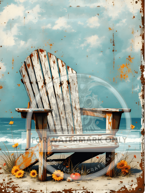 DIGITAL IMAGE: Adironack at The Beach - Decoupage Central