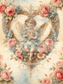 DIGITAL IMAGE: Angel in Heart - Decoupage Central