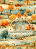 DIGITAL IMAGE: Background Fall Trees Instant Download - Decoupage Central