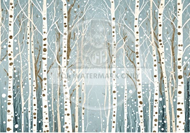 DIGITAL IMAGE: Birch - Decoupage Central