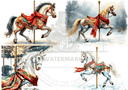 DIGITAL IMAGE: Carousel. Instant Download - Decoupage Central