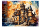 DIGITAL IMAGE: Colorful Castles Instant Download - Decoupage Central