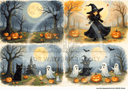 DIGITAL IMAGE: Digital More Halloween Quad - Decoupage Central