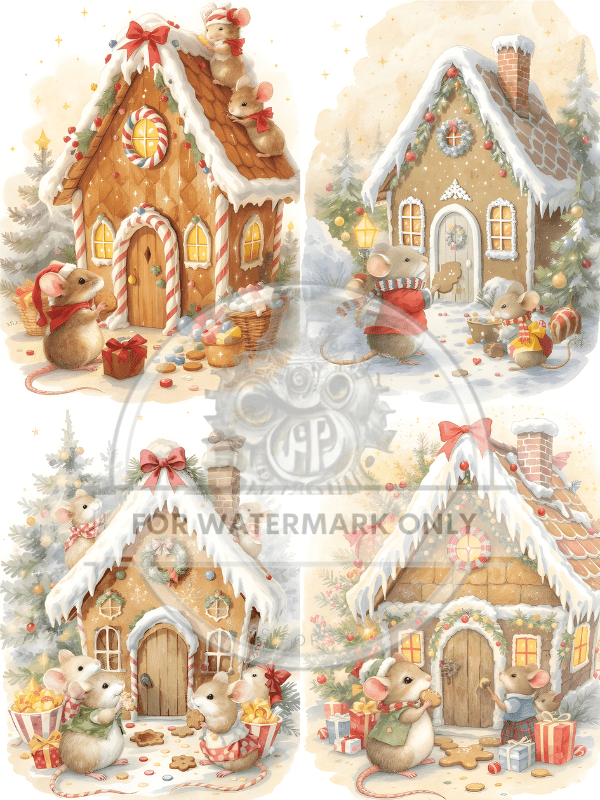 DIGITAL IMAGE: Digital Mouse House - Decoupage Central