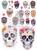 DIGITAL IMAGE: Digital Sugar Skull Overload - Decoupage Central