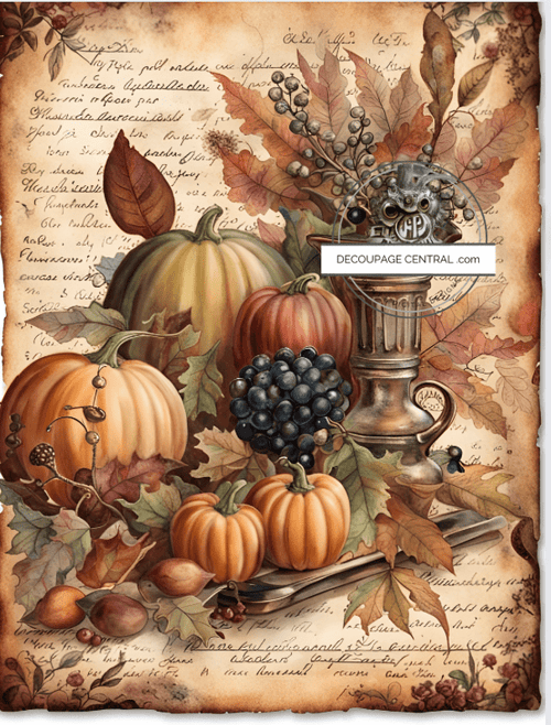 DIGITAL IMAGE: Fall Harvest Instant Download - Decoupage Central