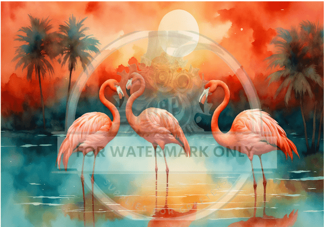 DIGITAL IMAGE: Flamingo - Decoupage Central