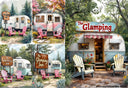 DIGITAL IMAGE: Glamping Quad - Decoupage Central