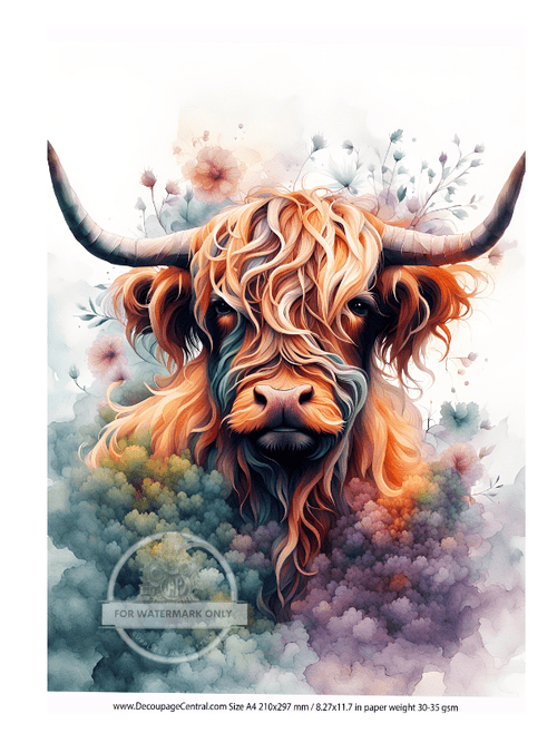 DIGITAL IMAGE: Highland Dream Instant Download - Decoupage Central