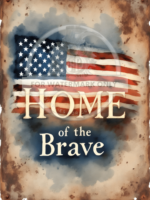 DIGITAL IMAGE: Home of the Brave - Decoupage Central