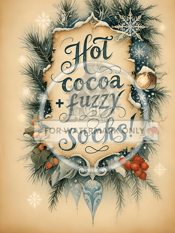 DIGITAL IMAGE: Hot Cocoa Instant Download - Decoupage Central