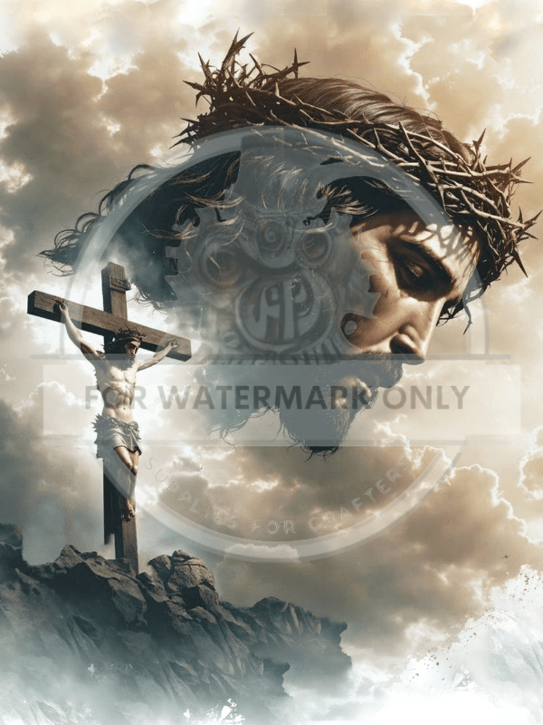 DIGITAL IMAGE: Jesus - Decoupage Central