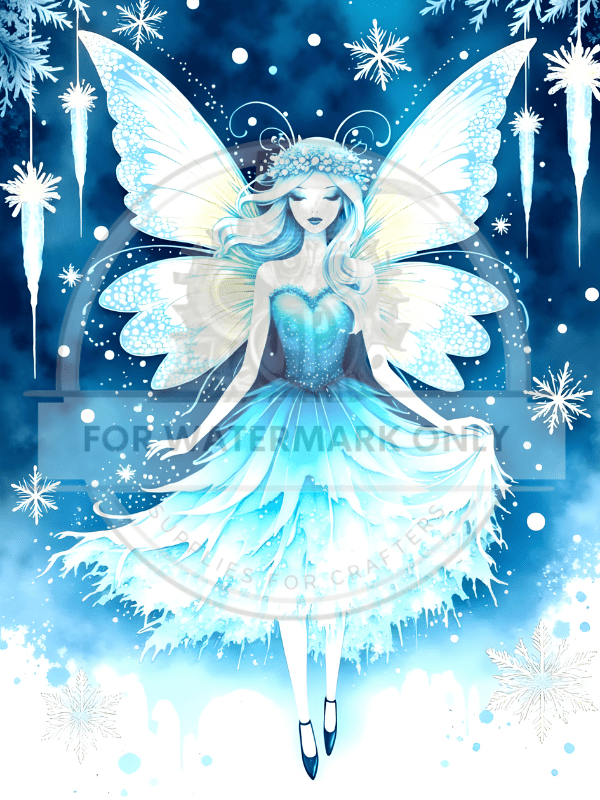 DIGITAL IMAGE: Just The Ice Fairy - Decoupage Central