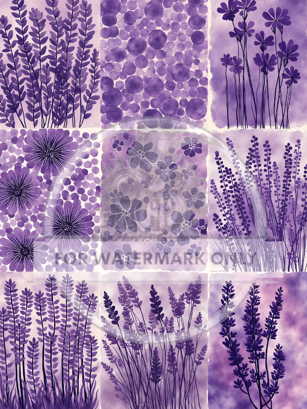 DIGITAL IMAGE: Lavendar - Decoupage Central