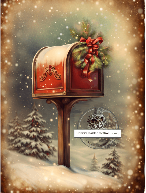 DIGITAL IMAGE: Letters to Santa Instant Download - Decoupage Central