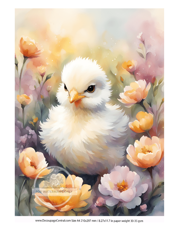 DIGITAL IMAGE: LIttle Chick Instant Download - Decoupage Central