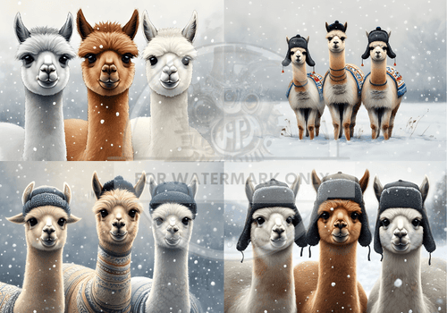 DIGITAL IMAGE: Llama Love - Decoupage Central