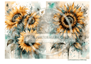 DIGITAL IMAGE: Modern Sunflower Instant Download - Decoupage Central