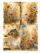 DIGITAL IMAGE: Moody Wildflowers Instant Download - Decoupage Central