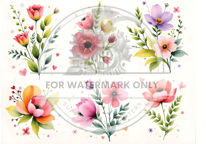 DIGITAL IMAGE: Mothers Day Flowers - Decoupage Central