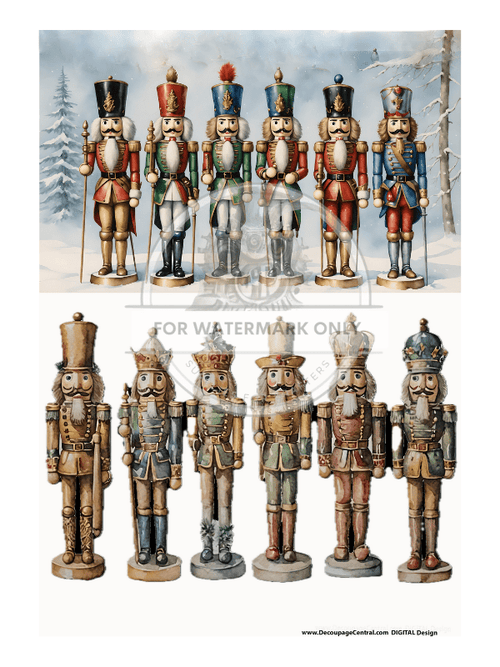 DIGITAL IMAGE: Nutcracker Instant Download - Decoupage Central