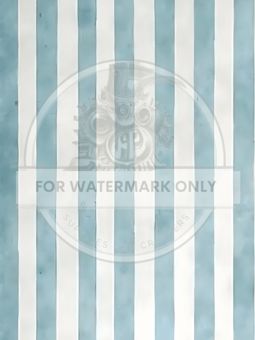 DIGITAL IMAGE: Pastel Blue Stripes - Decoupage Central