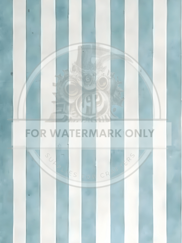 DIGITAL IMAGE: Pastel Blue Stripes - Decoupage Central