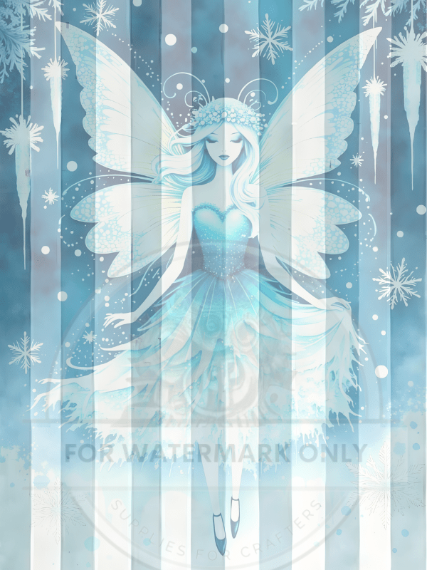 DIGITAL IMAGE: Pastel Ice Fairy - Decoupage Central