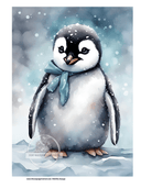 DIGITAL IMAGE: Penguin Instant Download - Decoupage Central