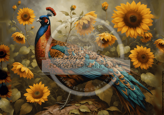 DIGITAL IMAGE: Pheasant - Decoupage Central