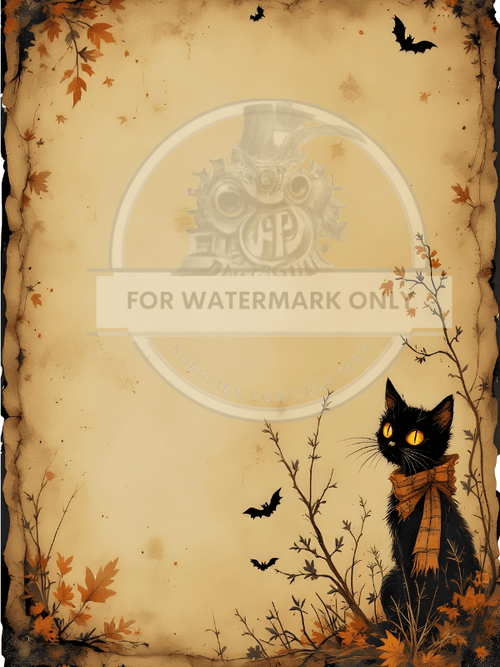 DIGITAL IMAGE: Plaid Cat Instant Download - Decoupage Central