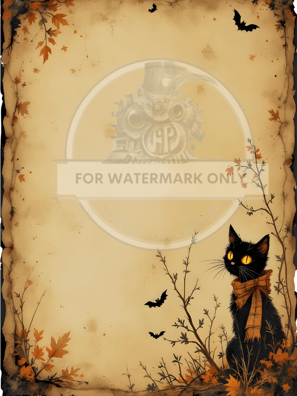 DIGITAL IMAGE: Plaid Cat Instant Download - Decoupage Central