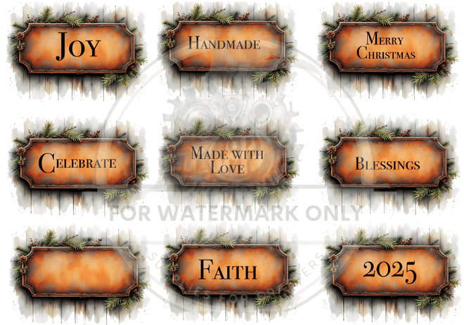 DIGITAL IMAGE: Rusty Tags Instant Download - Decoupage Central